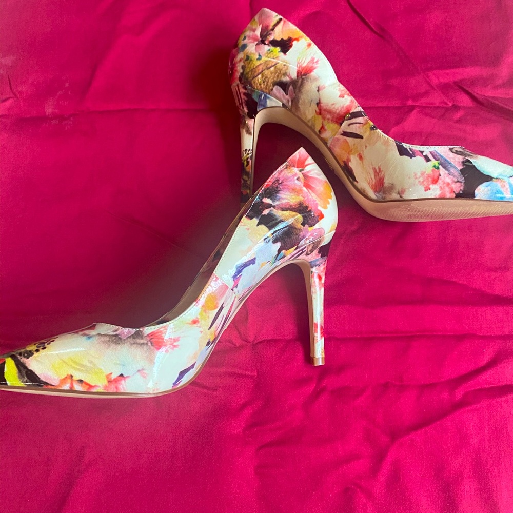 MADONNA Truth or Dare Floral Stilettos! Worn once! Size 9, run a little small.